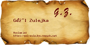 Gál Zulejka névjegykártya